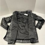 Guess Faux Leather Jacket Size S Black New With Tags Photo 6