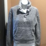 Wallflower Women's Gray Fleece Pullover Snap Collar Size L Casual Size L Photo 4
