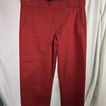 Gloria Vanderbilt Womens Size 8 Red Pull On Wide Leg Cropped Pants Casual Career Photo 12