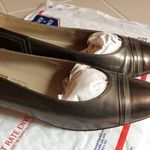 Salvatore Ferragamo NEW women's 8.5 AAA extra narrow shiny brown dress shoe NWOT Photo 0