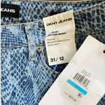 DKNY  High Rise Skinny Delancey Snake Skin Printed‎ Jeans SZ 31/12 NWT WMN'S Photo 9