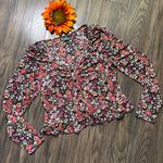 Wild Fable Long Sleeved Floral Crop Top Blouse | MEDIUM | Photo 5