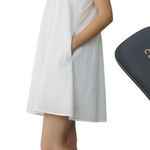 Cecelia Wendy Vamp Bow Open Toe Leather Slide Flat Sandal Black Size 6 Photo 0