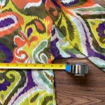 ZARA  Women’s Multicolor Boho Pajama Style Sheer Button Down Blouse Size Large Photo 5