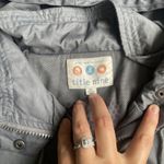 Title Nine ‎ Womens Jacket Gray Full Zip Hooded Windbreaker Coat XL Golf Hiking Photo 1