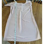 ZARA Woman Light Pink Long Sleeve Sheath Dress Size L Puff Sleeves Button Accent Photo 6