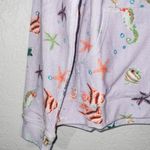 Hill House NWT Purple Sea Creatures The Allie Terry Zip-Up Size Medium Photo 2