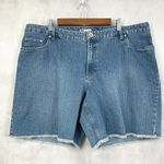 Faded Glory  Womens Denim Shorts Size 22W Cutoff Stretch Western Boho Summer Vaca Photo 0