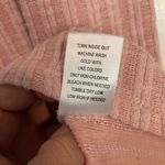 Olivia Blu  Pink Cold Shoulder Ribbed Short Sleeve Silver Accents Top Size Medium Photo 6