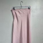 Urban Outfitters  Pink Satin Strapless Midi Dress Sz M Photo 9