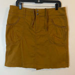 Athleta Tan Modi Skirt cotton blend with side pockets size 12 Photo 0