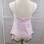 DKNY (City) Cami Top Shark Bite Hem Pink Stripes-Large Photo 1