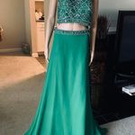 Blush Prom two piece high neck  Prom Dress Photo 0