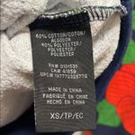 Roberto Lugo Blue Hoodie with Floral Design Photo 3