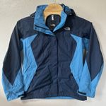 The North Face  Hyvent Womens Size XL Blue‎ Light Hooded Windbreaker Rain Jacket Photo 0
