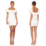 MORE TO COME Caira Ruffle Dress in White XS Photo 1