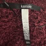 Kensie  Burgundy Cardigan Sweater Photo 1