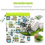 Bontime Wet Bag Diapers Laundry Swim Suit Pouch Stroller Double Zip Expandable Orange Photo 5