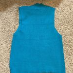 Blue Blush  turquoise sweater top Photo 2