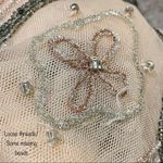 Free People  Holiday to India Peach Mesh Beaded Top Photo 15