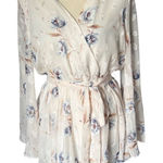 Altar'd State  Women's Floral Long Sleeve Romper Multicolor Size M Angelcore Photo 0