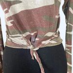 US vintage camo long sleeve top Size Small Brown Photo 1