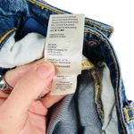 Pilcro The Vintage Straight Jeans Sz 27 Blue High Rise Raw Hem Boho Retro Chic Photo 4