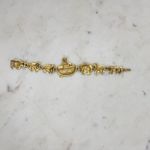 Vintage AJC Noahs Ark Bracelet 7" Gold Tone Animals Linked Metal Jewelry Photo 11