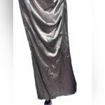 Birdy Grey Lydia Sexy Full Length Draped Dress Taupe Small NWT Photo 7