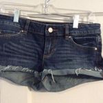 Garage GRG DNM Montreal Denim Flirty Shorts Cut off Frayed Cuffed Stretch Size 3 Photo 0