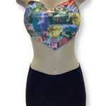 Indecent Proposal Made by Zuliana Mail Tropical Bandana Skirt Set Black Photo 0