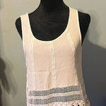 Elodie White and Lace Trim Tank Top Photo 0