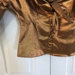 Opening Ceremony Callipygian  Copper Tie Bust Button Down Photo 3