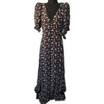 Natural Life Wrap Front Sophia Dress SZ XS Leaf Fall Peasant Boho Prairie Hippie Photo 3