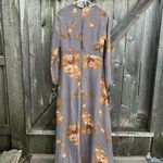 Lulus EUC Fine and Dandelion Grey Floral Shorts Romper Dress Size Large Photo 10