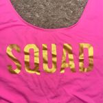 City Streets "SQUAD" HOT PINK & GOLD CHEEKY ONE PIECE SWIMSUIT WITH LOW BACK / SIZE LARGE Photo 2
