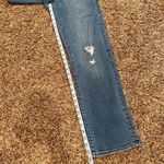 EXPRESS  Modern Straight Super High Rise Distressed Jeans Photo 10