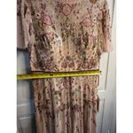 Mac Duggal NWT Floral Sequined Embellished High Neck Butterfly Sleeve Gown SZ 14 Photo 10