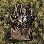 Loft  Brown Polka-Dot Jumpsuit Photo 0