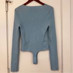 NEW One Grey Day Seville Bodysuit in Blue Jean Size L Photo 3