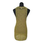 Elizabeth and James | S | Olive Cord Pointelle Knit High Slit Long Sweater Tank Photo 9