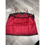 Vintage Private Treasures By Avon Camisole, L Red Nylon Lace Lingerie Z Photo 2