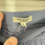 Max Studio London Chambray Blue Tiered Maxi Skirt Elastic Waist Size S NWT Boho Photo 3