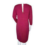 Boden Dress Womens 10 Fuchsia Pink Beaded Knit Sweater Dress Classic Preppy Photo 4