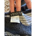 Venus Black Smocked Bandana Western Rodeo Festival Boho Tube Dress Womens Small Photo 5