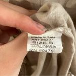 Lungo L’arno 100% linen dress tan sleeveless made in Italy women’s size small Photo 5
