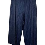 Rebecca Taylor Tailored by  Navy Blue Pinstripe Wide Leg Dress Pants Size 14 Photo 0