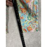 Ralph Lauren Lauren  Women's Blue Multicolor Paisley Print‎ Cropped Pants Size 6 Photo 6