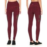 Beyond Yoga  Red Space Dye Iconic Silhouette Mesh Details Leggings Size XS Photo 6