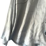 A New Day XL Blue Lace Up Blouse Long Sleeve Collared Top Womens Photo 3